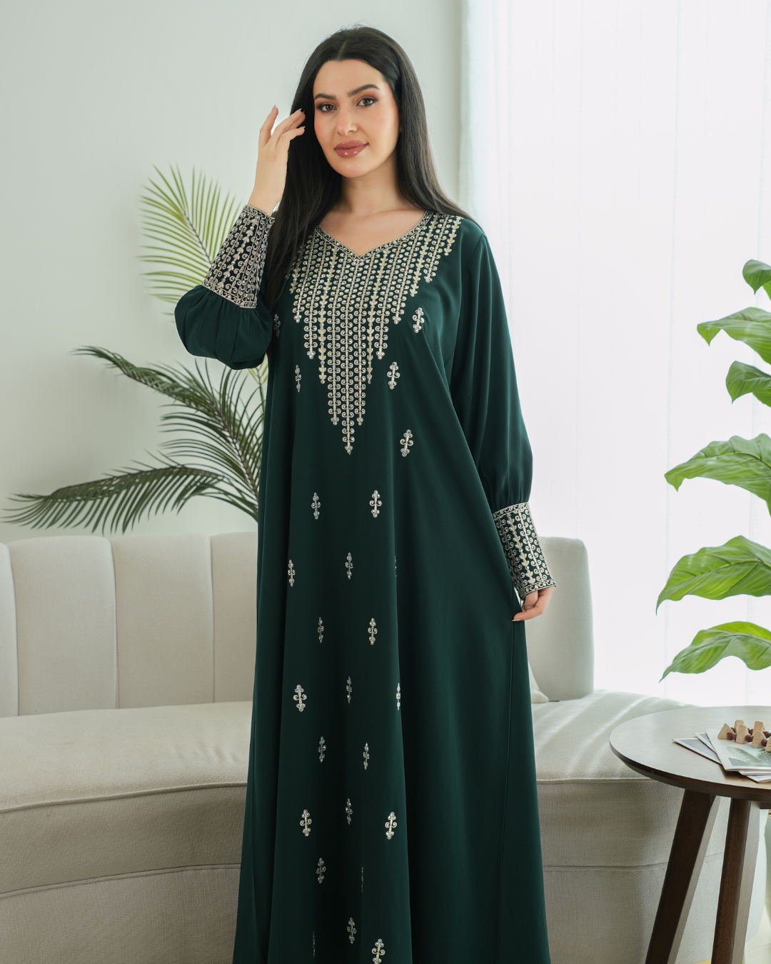 Majestic Grace Jalabiya – Where Saudi Elegance Meets Modern Style - 4417