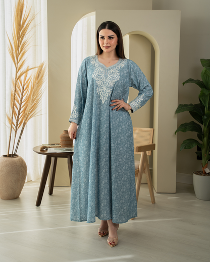 ZR738 - جلابية ذوق راقٍ بإطلالة محتشمة