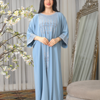BintAlBilad Saudi Summer Jalabiya For Women New Collection Luxury Designs - ZR548
