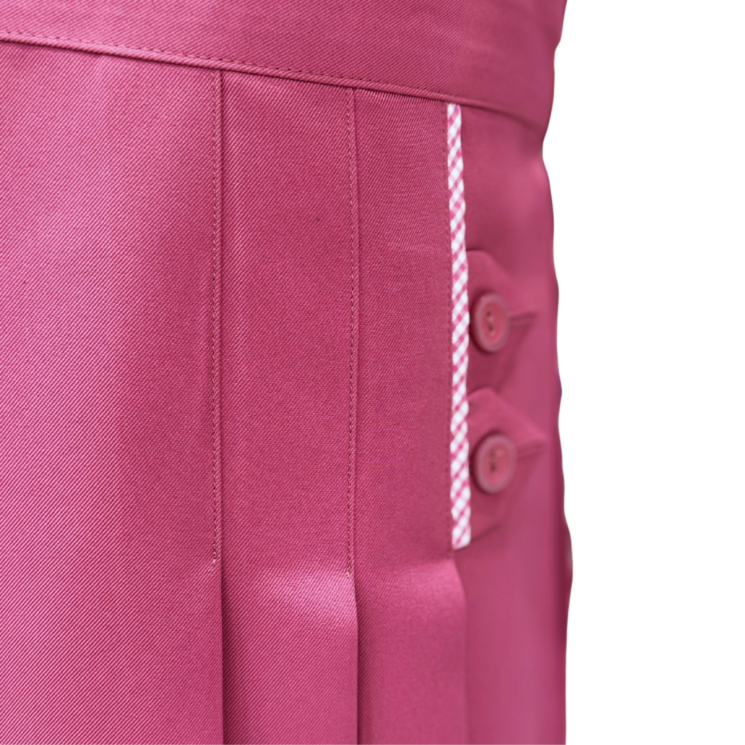 Saudi Girls’ School Uniform – Pink Jumper with White Shirt (Style - eight)