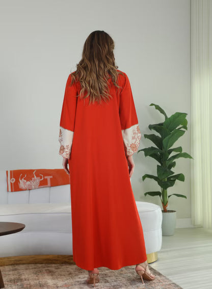 BintAlBilad Saudi Summer Jalabiya For Women New Collection Luxury Designs - ZR440