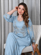 BintAlBilad Saudi Summer Jalabiya For Women New Collection Luxury Designs - ZR-457