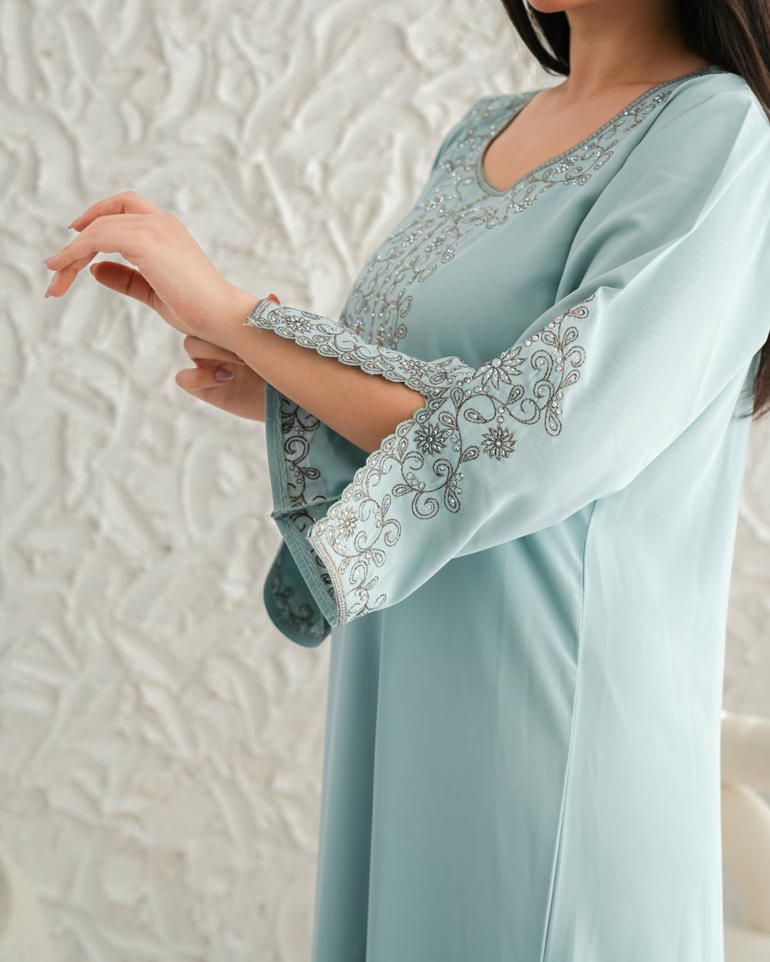 Majestic Grace Eid Jalabiya – A Modern Expression of Saudi Elegance - 4375