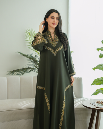 Elegant Eid Ul Fitr jalabiya with a distinctive modern design - 4514