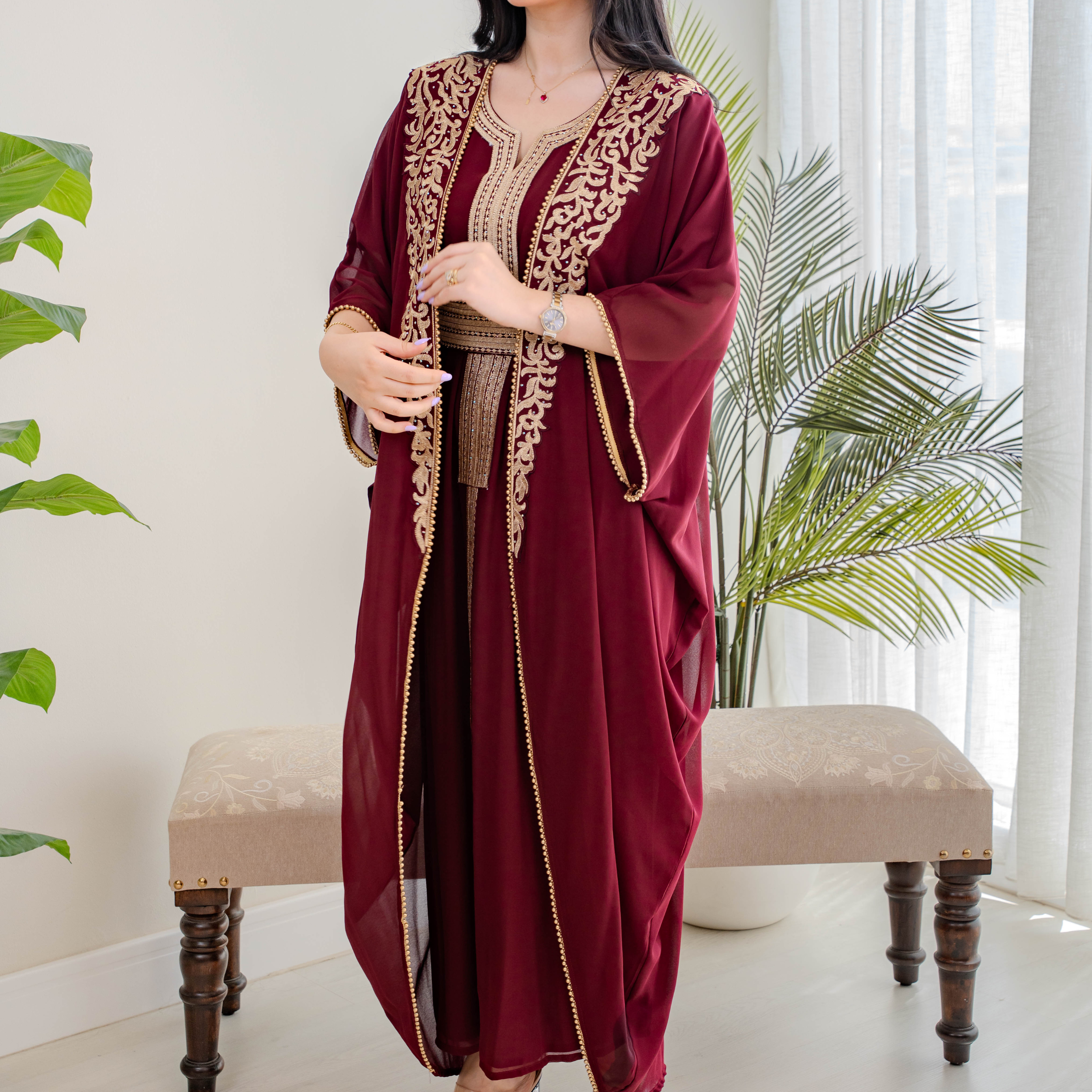 Bint Al-Bilad New Summer Collection 2025 | Stylish Jalabiyas & Kaftans - 4482