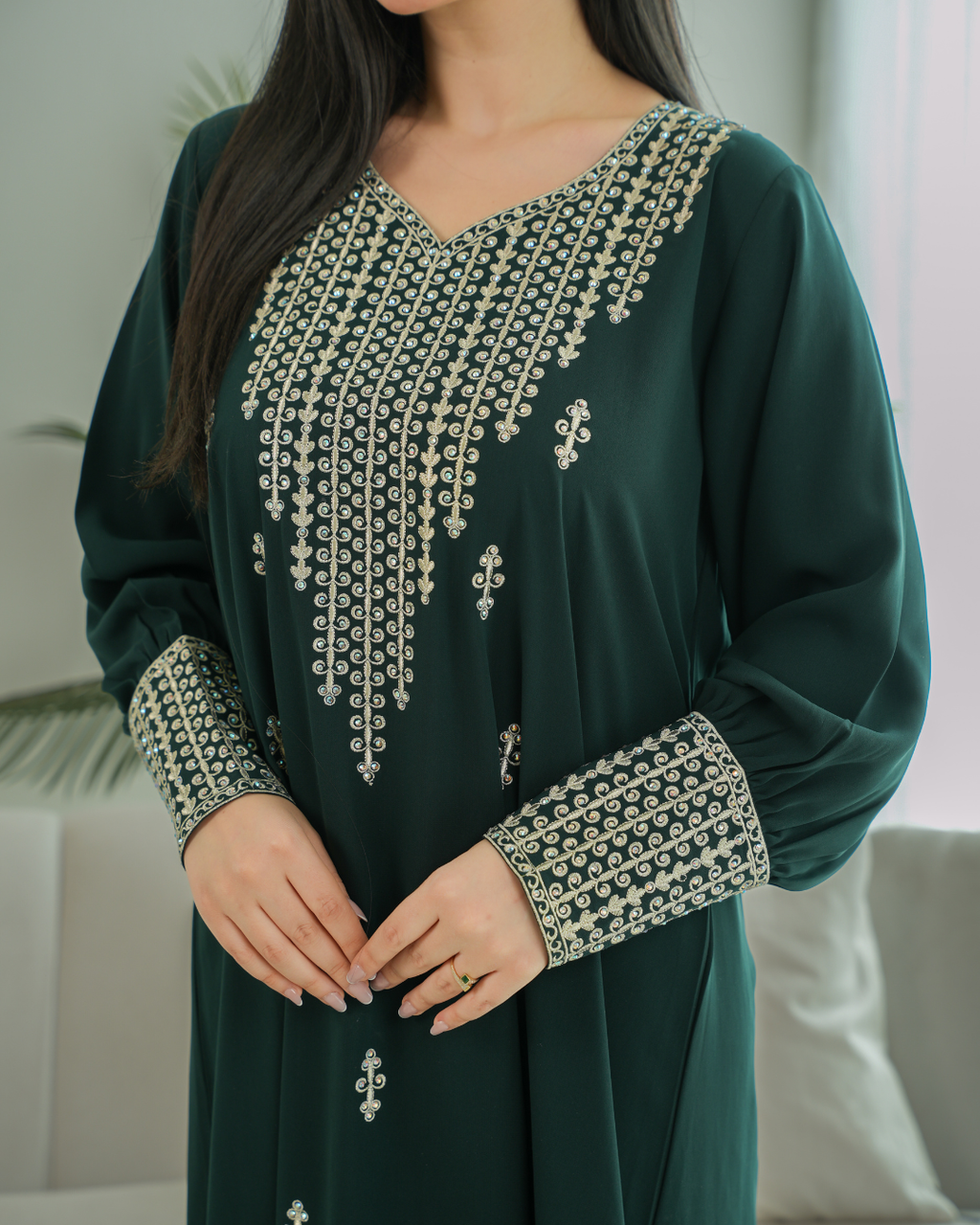 Majestic Grace Jalabiya – Where Saudi Elegance Meets Modern Style - 4417