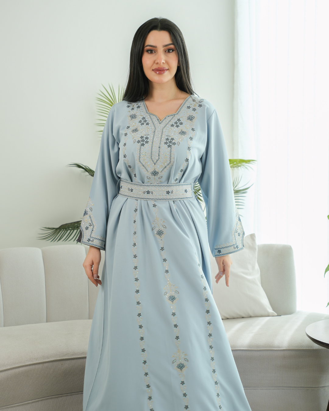 Elegant Eid Ul Fitr jalabiya with a distinctive modern design - 4590