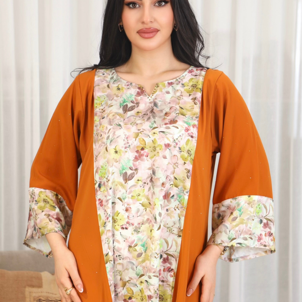 جلابية بنت البلاد السعودية الصيفية للنساء من مجموعة بنت البلاد الجديدة بتصاميم فاخرة - 4365