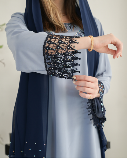 ZR713 - جلابية ذوق راقٍ بإطلالة محتشمة