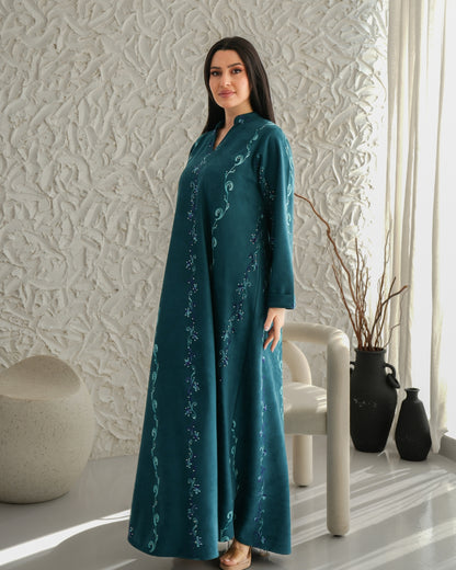 جلابية شتوية أنيقة بتصميم عصري مميز - 4621