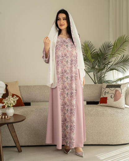 4571 - جلابية ذوق راقٍ بإطلالة محتشمة