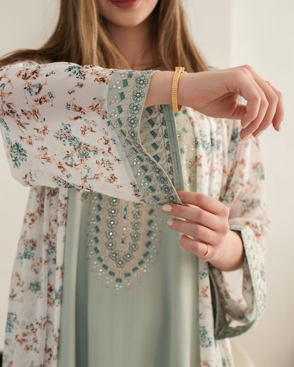 ZR714 - جلابية ذوق راقٍ بإطلالة محتشمة