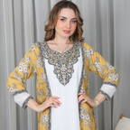 BintAlBilad Saudi Summer Jalabiya For Women New Collection Luxury Designs - 4071