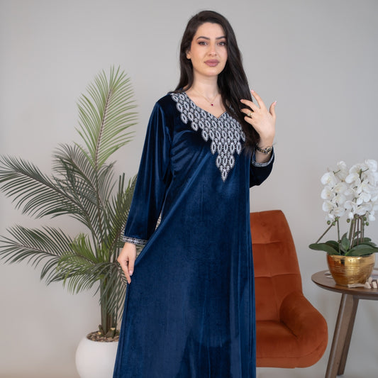 Elegant winter jalabiya with a distinctive modern design - DB217