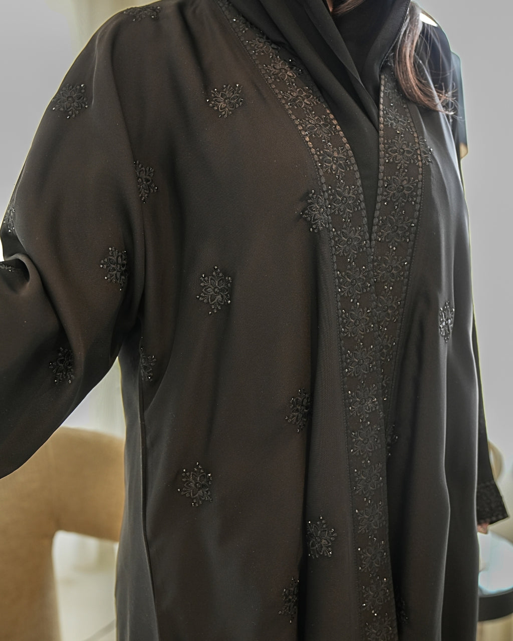 Classic Abaya with Modern Cut – Timeless Modest Style By Bint Al Bilad - AB003
