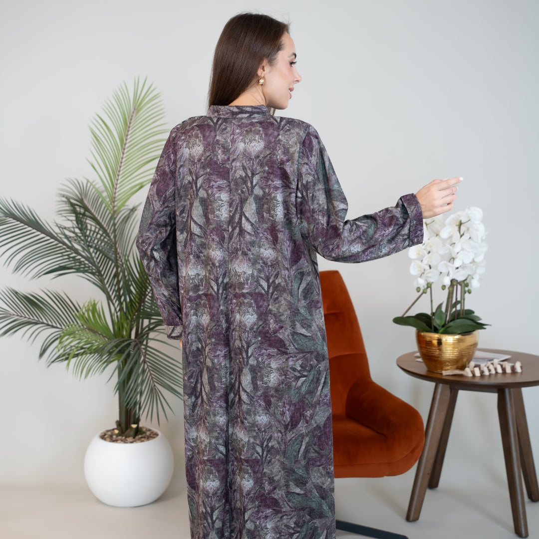 Elegant winter jalabiya with a distinctive modern design - DB226