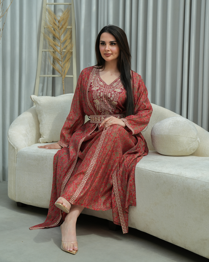 ZR662 - جلابية ذوق راقٍ بإطلالة محتشمة