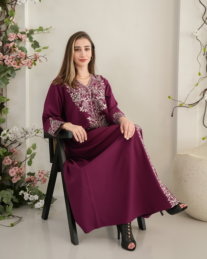 ZR719 - جلابية ذوق راقٍ بإطلالة محتشمة