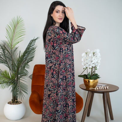 Elegant winter jalabiya with a distinctive modern design - DB4574