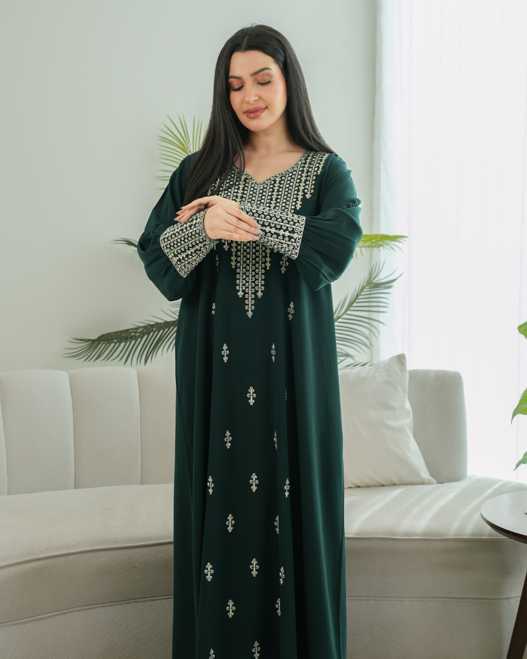 جلابية عيد الفطر الأنيقة بتصميم عصري مميز - 4417