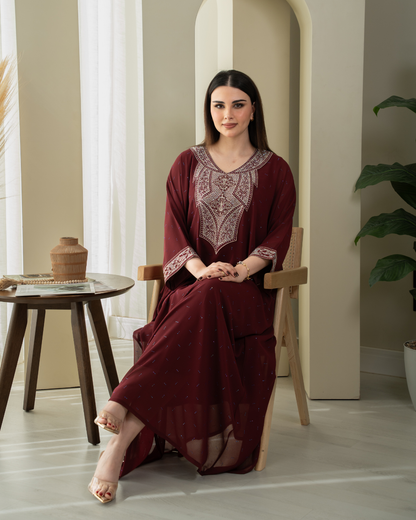 ZR739 - جلابية ذوق راقٍ بإطلالة محتشمة