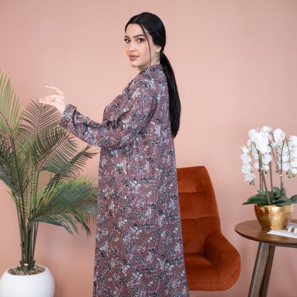 Elegant winter jalabiya with a distinctive modern design - DB227