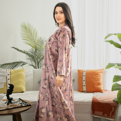 Elegant winter jalabiya with a distinctive modern design - 4597