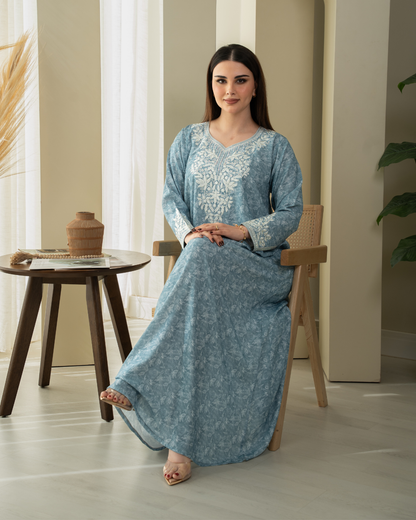 ZR738 - جلابية ذوق راقٍ بإطلالة محتشمة