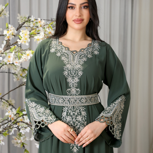 BintAlBilad Saudi Summer Jalabiya For Women New Collection Luxury Designs - ZR541