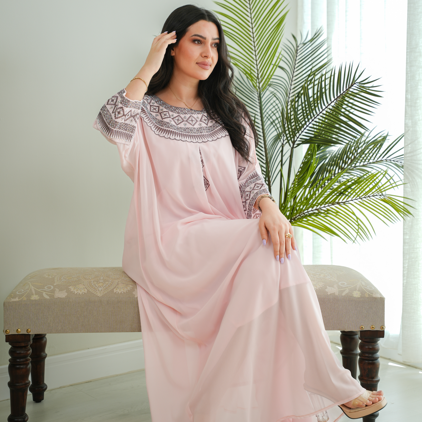 Bint Al-Bilad New Summer Collection 2025 | Stylish Jalabiyas & Kaftans - 4498