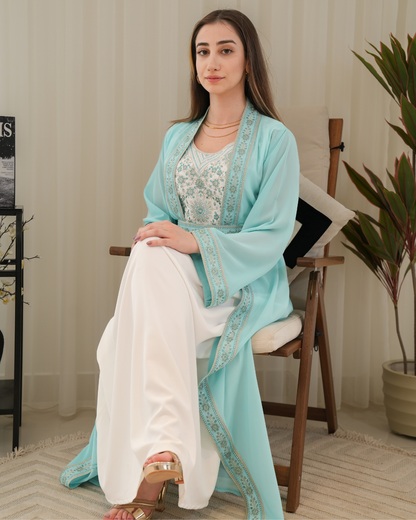 ZR726 - جلابية ذوق راقٍ بإطلالة محتشمة