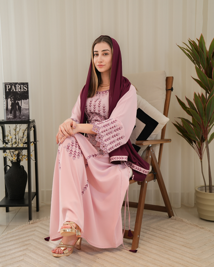 ZR730 - جلابية ذوق راقٍ بإطلالة محتشمة