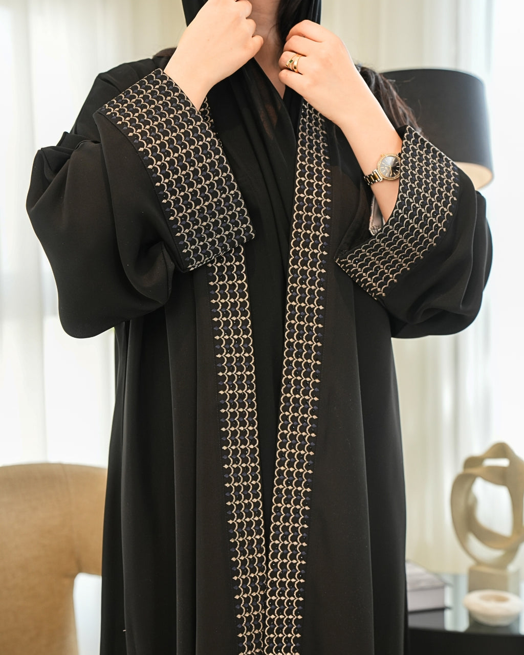 Classic Abaya with Modern Cut – Timeless Modest Style By Bint Al Bilad - AB001