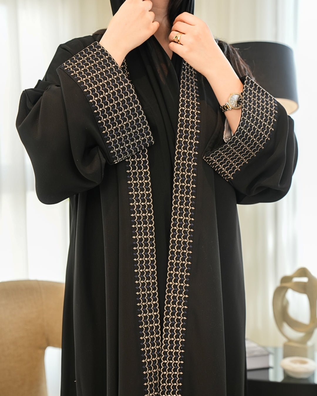 Classic Abaya with Modern Cut – Timeless Modest Style By Bint Al Bilad - AB001