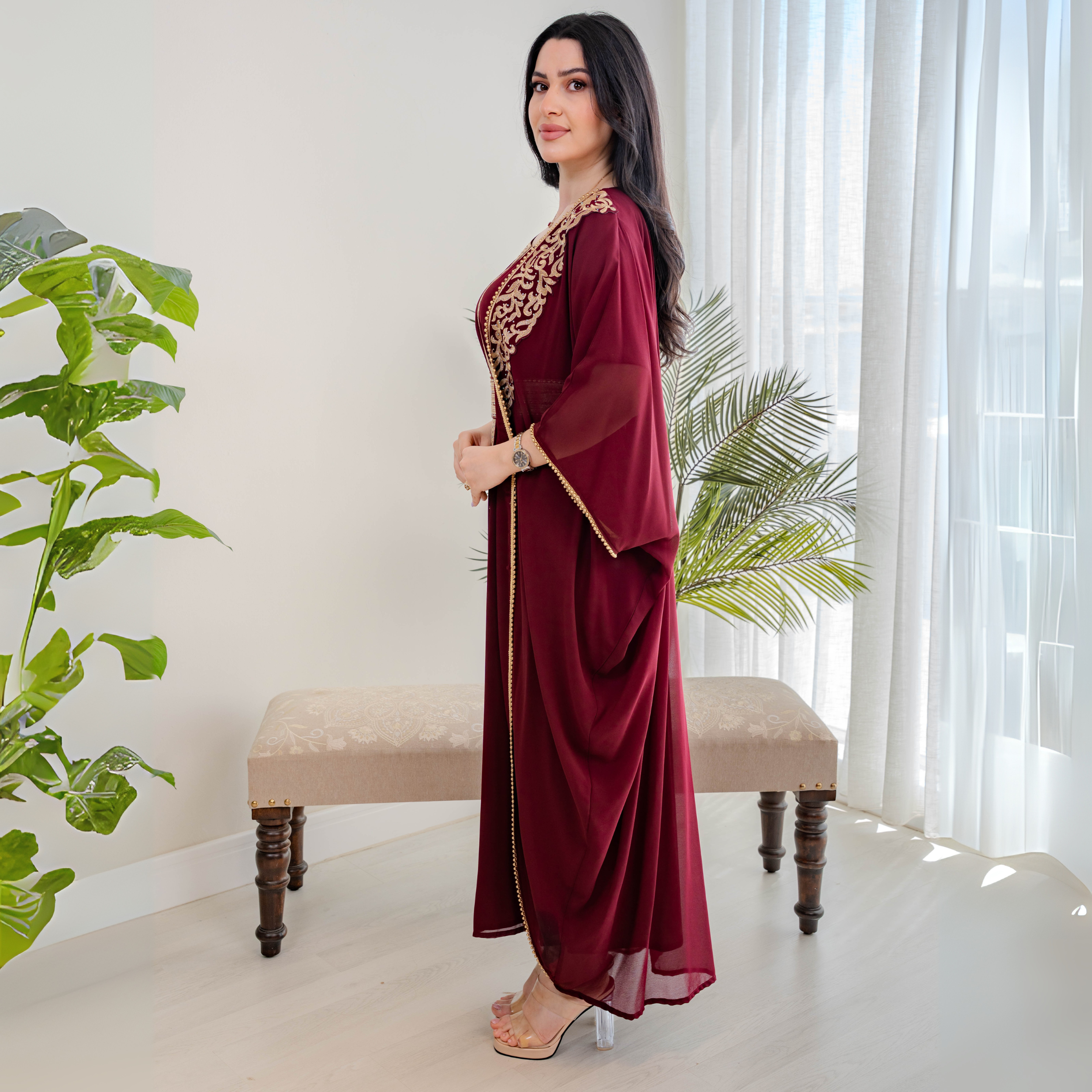 Bint Al-Bilad New Summer Collection 2025 | Stylish Jalabiyas & Kaftans - 4482