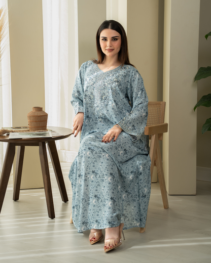 ZR745 - جلابية ذوق راقٍ بإطلالة محتشمة