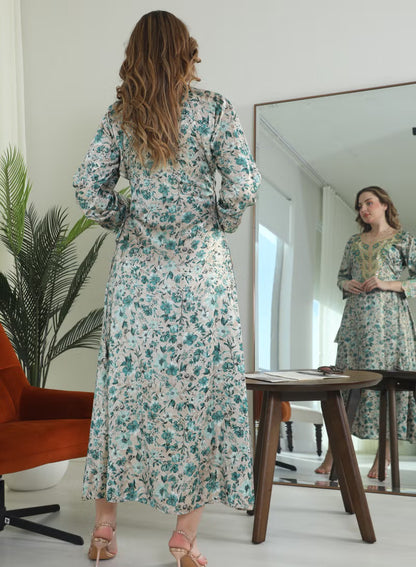 BintAlBilad Saudi Summer Jalabiya For Women New Collection Luxury Designs - ZR531