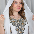 BintAlBilad Saudi Summer Jalabiya For Women New Collection Luxury Designs - 4071