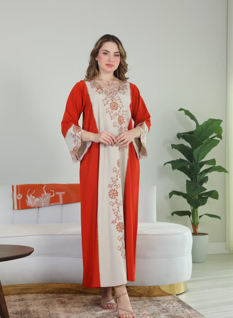 BintAlBilad Saudi Summer Jalabiya For Women New Collection Luxury Designs - ZR440
