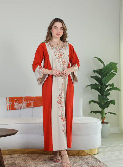 BintAlBilad Saudi Summer Jalabiya For Women New Collection Luxury Designs - ZR440