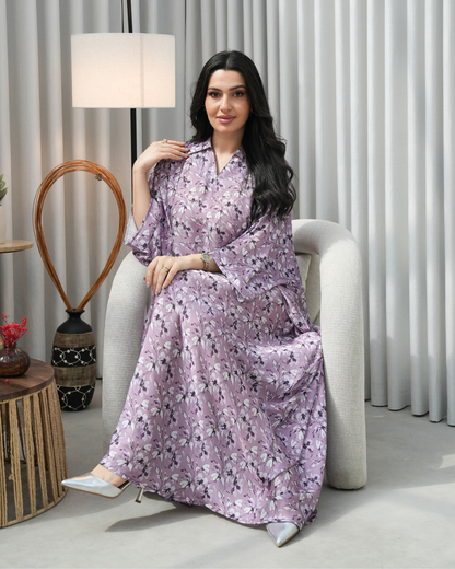 4371 - جلابية ذوق راقٍ بإطلالة محتشمة