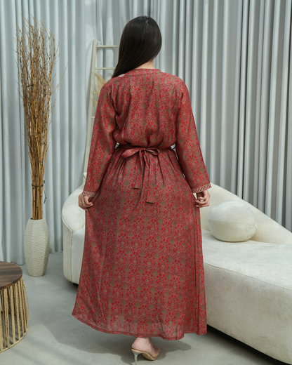 ZR662 - جلابية ذوق راقٍ بإطلالة محتشمة