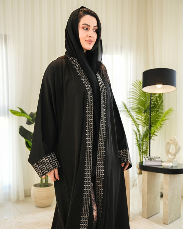 Classic Abaya with Modern Cut – Timeless Modest Style By Bint Al Bilad - AB001