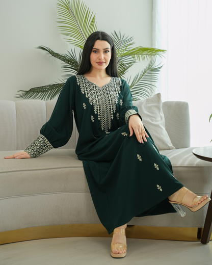 جلابية عيد الفطر الأنيقة بتصميم عصري مميز - 4417