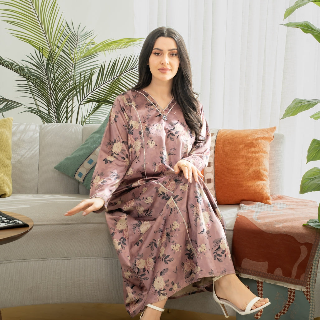 Elegant winter jalabiya with a distinctive modern design - 4597