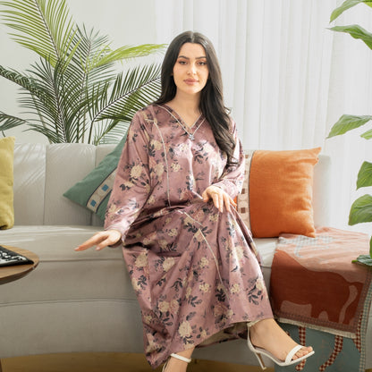 Elegant winter jalabiya with a distinctive modern design - 4597