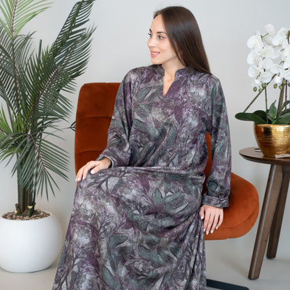 Elegant winter jalabiya with a distinctive modern design - DB226
