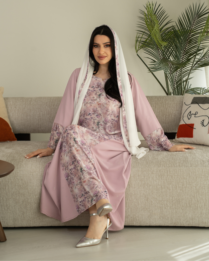 4571 - جلابية ذوق راقٍ بإطلالة محتشمة