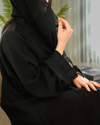 Classic Abaya with Modern Cut – Timeless Modest Style By Bint Al Bilad - AB003