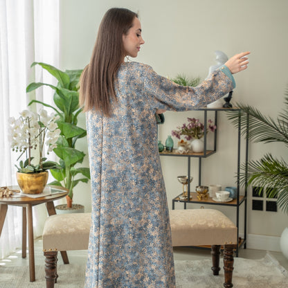 Elegant winter jalabiya with a distinctive modern design - 4540